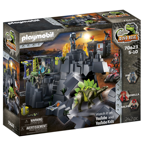 Mina de cristal cu dinozaur 70623 Playmobil - imagine 9